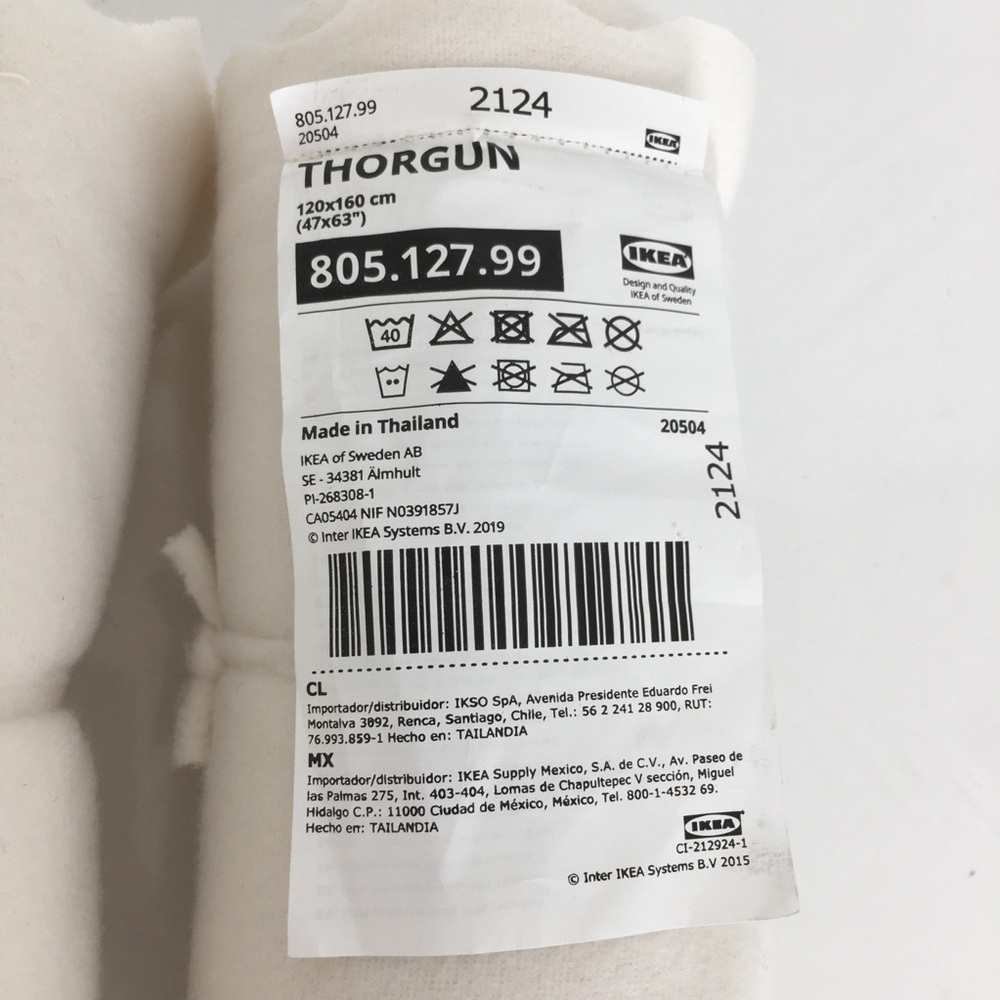 IKEA Thorgun Blanket White NEW Bundle of 2  Soft Cozy Fleece Throw Blankets NWT - Picture 8 of 15